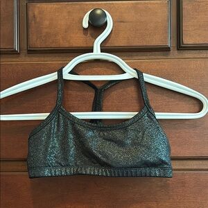 Beyond Yoga Shimmering Black Sports Bra
